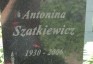 Photo showing Tombstone of Antonina Szatkiewicz