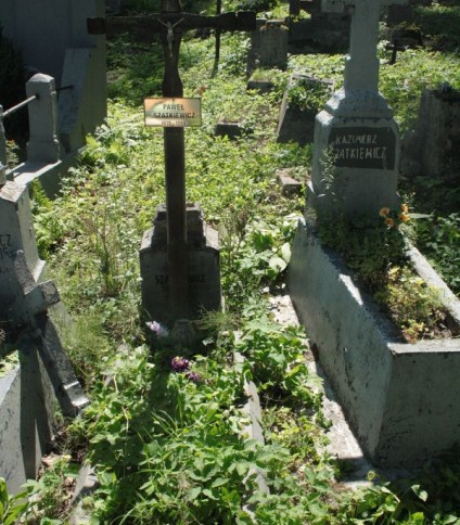 Nagrobek Pawła i Stanisława Szatkiewiczów, cmentarz na Rossie w Wilnie, stan z 2013 r.