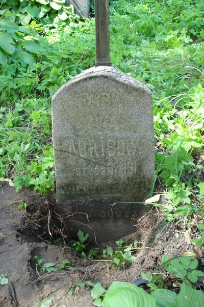 Tombstone of Ewa Gabris, Na Rossa cemetery in Vilnius, as of 2013.