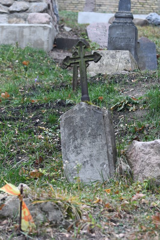 Nagrobek Antoniego Tolloczko, cmentarz Na Rossie w Wilnie, stan z 2013 r.