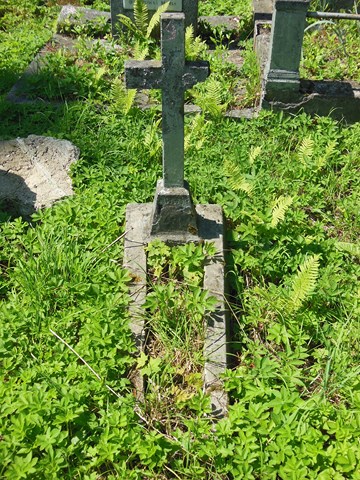 Tombstone of W. J., Ross cemetery, state of 2014