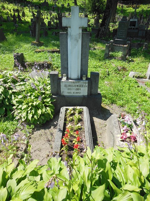 Tombstone of Tekla Klimaszewska, Ross cemetery, state of 2014