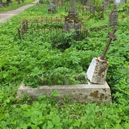 Nagrobek Mieczysława Imilinśkiego, cmentarz na Rossie, stan z 2013 roku