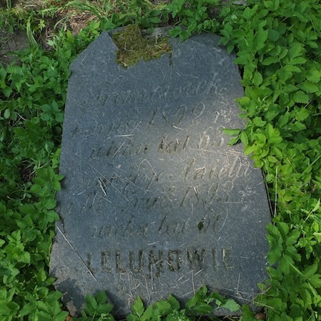 Tombstone of Aniela and Franciszka Lelun, Ross cemetery, as of 2013