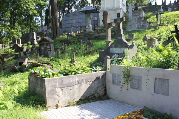 Grobowiec Felicji Jakuczun i Anny Wołodkowicz z cmentarza Na Rossie w Wilnie stan z 2013