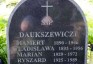 Fotografia przedstawiająca Nagrobek rodziny Daukszewicz
