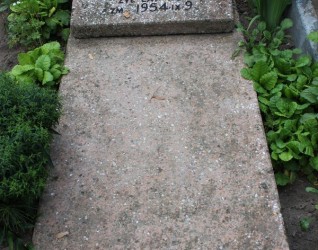 Nagrobek Józefa Songina z cmentarza Na Rossie w Wilnie stan z 2013