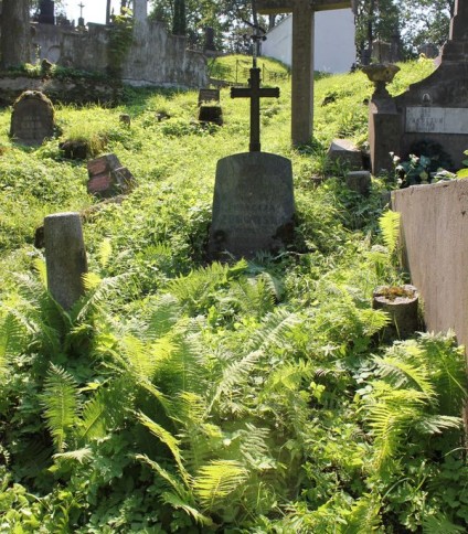 Nagrobek Felicji Żukowskiej z cmentarza Na Rossie w Wilnie stan z 2013