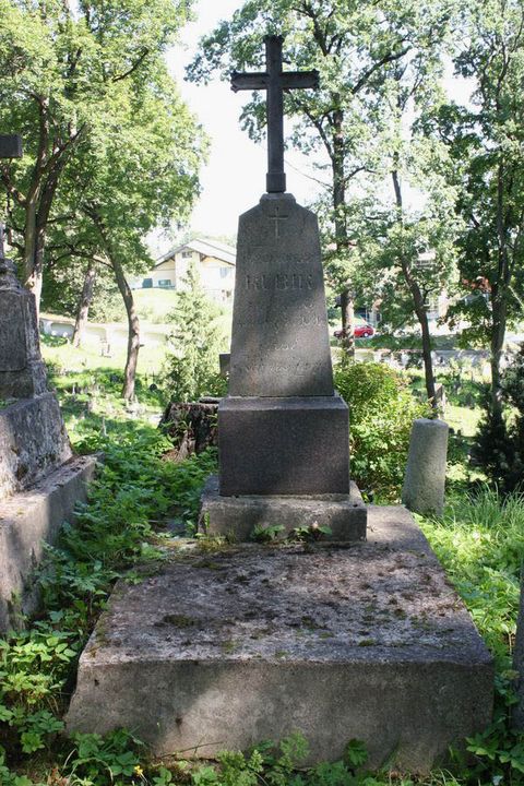 Tombstone of Franciszek Kubik from the Ross Cemetery in Vilnius, as of 2013.