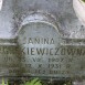 Fotografia przedstawiająca Tombstone of Janina Fronckiewicz