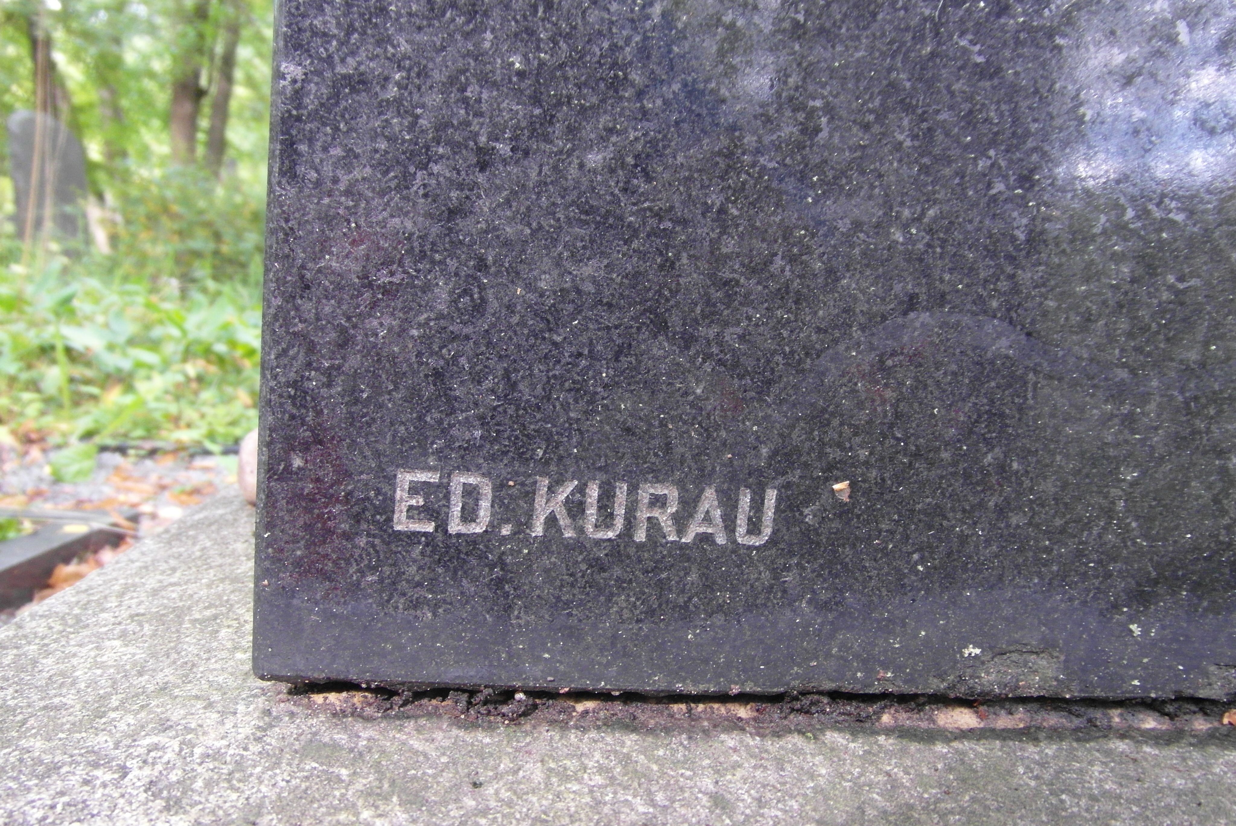 Inscription from the gravestone of Peter Kulpovich, St Michael's cemetery in Riga, as of 2021.
