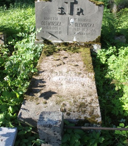 Nagrobek Beaty i Norberty Olewińskich, cmentarz Na Rossie w Wilnie, stan z 2013