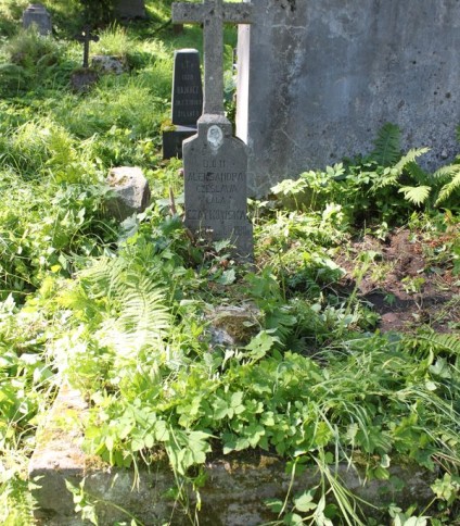 Nagrobek Aleksandry Czajkowskiej, cmentarz Na Rossie w Wilnie, stan z 2013