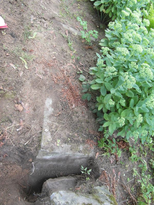 Tombstone of Romuald Taraszkiewicz, Rossa cemetery in Vilnius, state of 2013