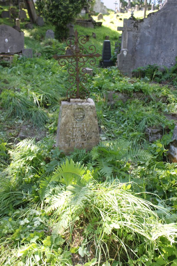 Tombstone of Elisabeth Zygis, Na Rossie cemetery in Vilnius, as of 2013