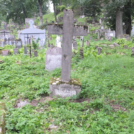 Nagrobek Antoniny Jaryst, cmentarz na Rossie, stan z 2014 roku