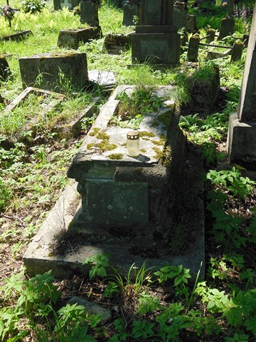 Tombstone of Aleksander Łagocki, Ross cemetery, as of 2014