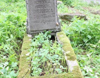 Nagrobek Henryki Urbańskiej, cmentarz Na Rossie w Wilnie, stan z 2013 r.