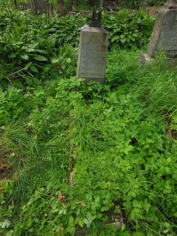 Tombstone of Jozef Niewiadomski, Na Rossie cemetery in Vilnius, as of 2013.