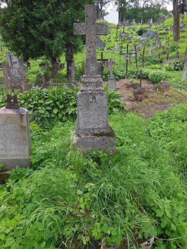Tombstone of Piotr Niewiadomski, Na Rossie cemetery in Vilnius, as of 2013.