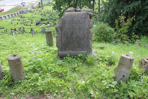 Tombstone of Aleksander Dziewoński, Ross cemetery in Vilnius, as of 2013.
