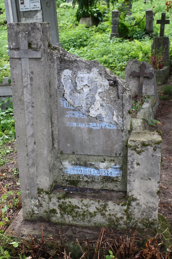 Tombstone of N.N., Na Rossie cemetery in Vilnius, as of 2013.
