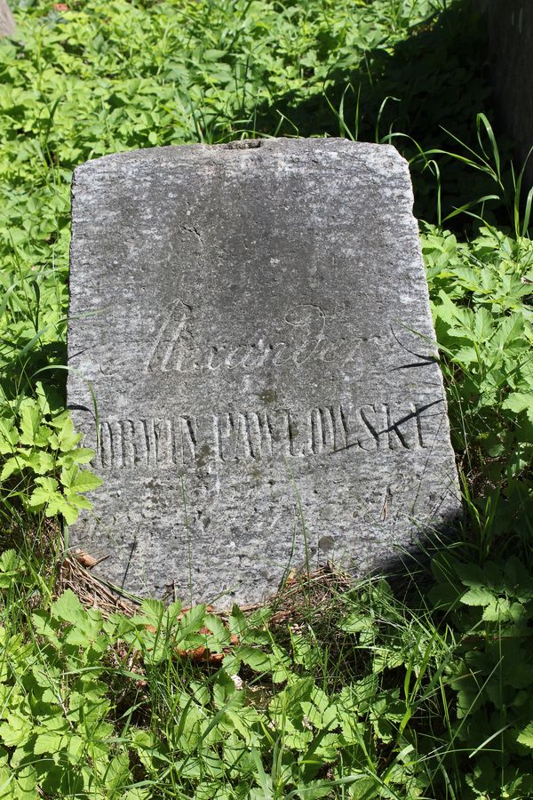 Tombstone of Aleksander Piotrowski, Ross cemetery in Vilnius, as of 2013.