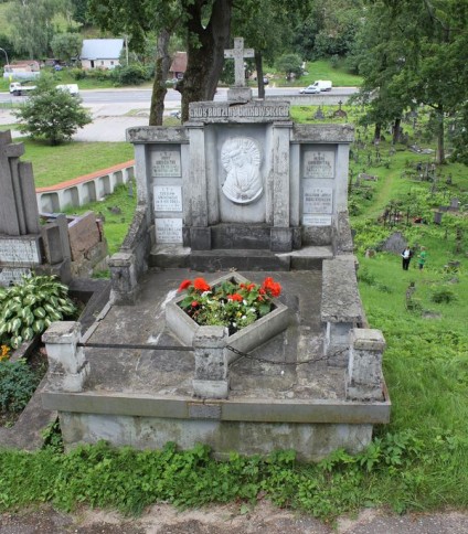 Grobowiec Unikowskich, cmentarz na Rossie w Wilnie, stan z 2013 r.