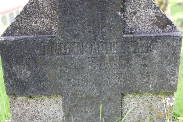 Tombstone of Józefa Karpiejczyk, fragment, Ross cemetery in Vilnius, as of 2013.