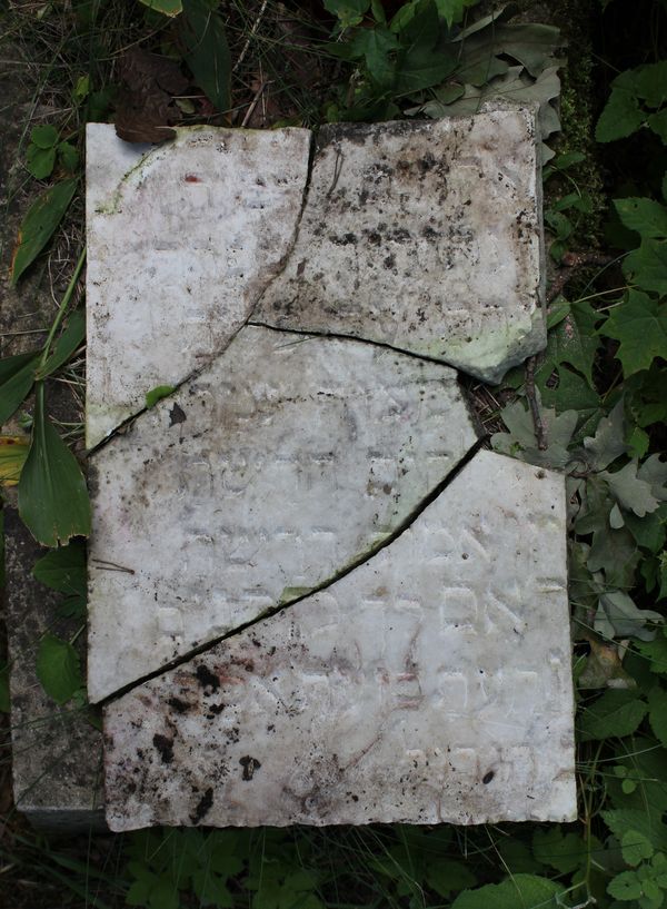 Plaque from the gravestone of Julia Raczynska, Ross Cemetery in Vilnius, as of 2013.