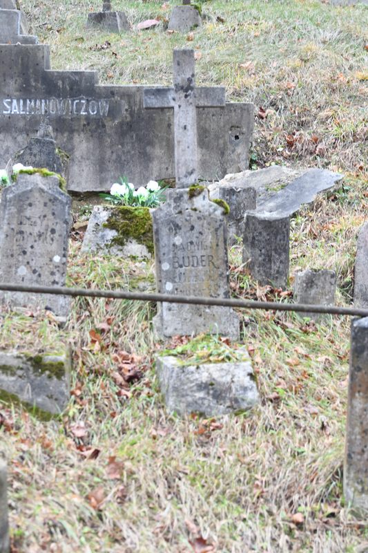 Tombstone of Jadwiga Buder, Na Rossie cemetery in Vilnius, as of 2019.