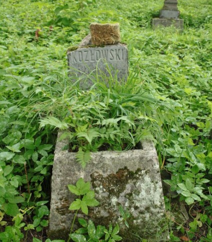 Nagrobek Piotra Kozłowskiego, cmentarz na Rossie w Wilnie, stan z 2013
