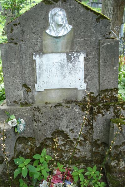 Tombstone of Aniela Kwiatkowska, Na Rossie cemetery in Vilnius, as of 2013