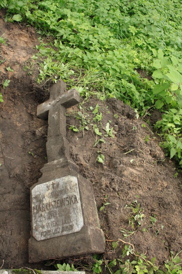 Tombstone of Emilia Marciszewska, Rossa cemetery in Vilnius, state of 2013