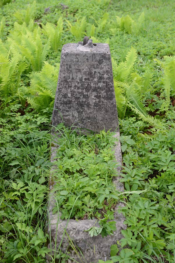 Tombstone of Julian Miloszewski, Na Rossie cemetery in Vilnius, as of 2013