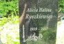Fotografia przedstawiająca Nagrobek Alicji Ryszkiewicz