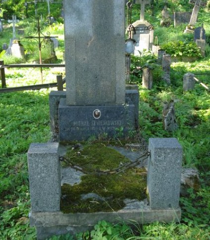 Nagrobek Michała Szwejkowskiego, cmentarz Na Rossie w Wilnie, stan z 2013