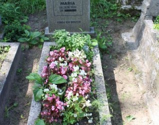 Nagrobek Marii i Ryszarda Secewicz, cmentarz na Rossie w Wilnie, stan na 2013 r.