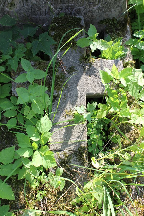 Detal nagrobka Heleny i Józefa Pieśniakiewiczów, cmentarz Na Rossie w Wilnie, stan z 2013