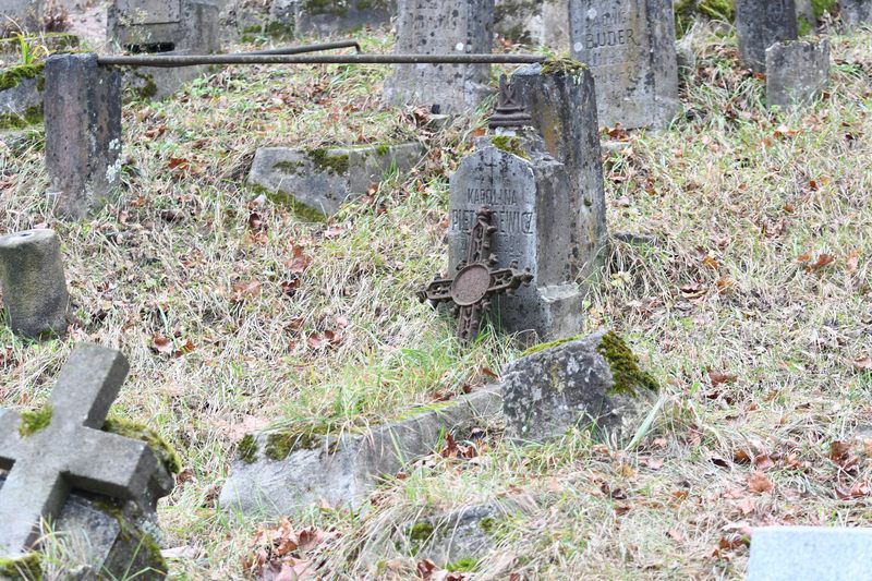Tombstone of Karolina Pietrusiewicz, Na Rossie cemetery in Vilnius, as of 2019.