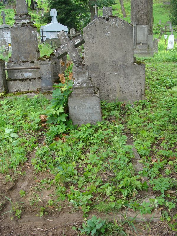 Tombstone of Ewa Kumaszewska, Rossa cemetery in Vilnius, as of 2013