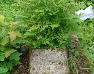 Nagrobek Tekli Gołębiowskiej, cmentarz na Rossie w Wilnie, stan z 2013