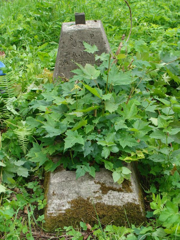 Tombstone of Jan Zajko, Rossa cemetery in Vilnius, as of 2013