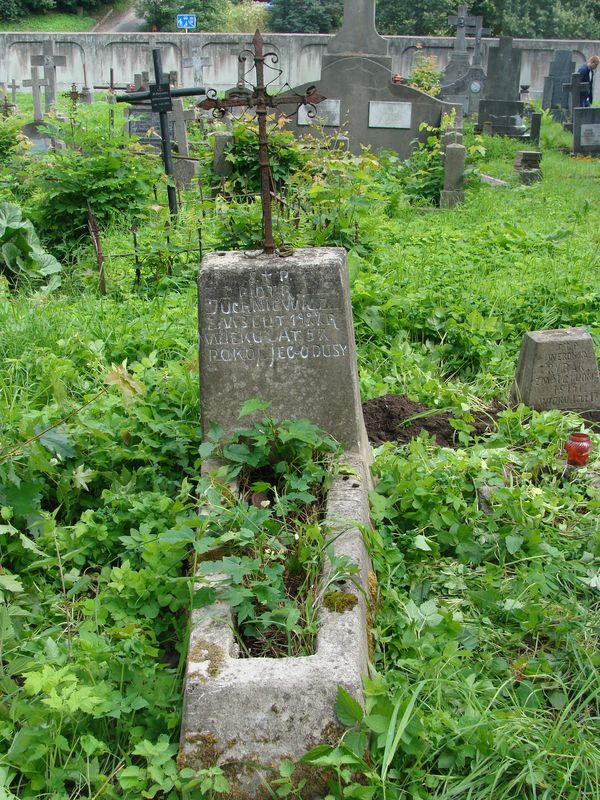 Tombstone of Piotr Yuchnevich, Ross Cemetery, Vilnius, 2013
