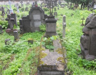 Nagrobek Floriana Malinowskiego, cmentarz na Rossie w Wilnie, stan z 2013