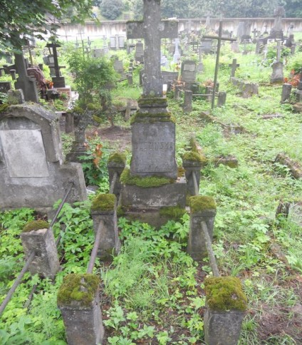 Nagrobek Ireny Dudzińskiej, cmentarz na Rossie w Wilnie, stan z 2013