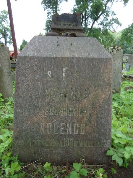 Tombstone of Helena Kolendo, Na Rossie cemetery in Vilnius, as of 2013