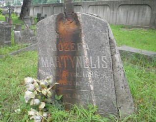 Nagrobek Józefy Martynelis, cmentarz Na Rossie w Wilnie, stan z 2013 r.