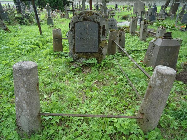 Tombstone of Evelina Lisienko, Na Rossa cemetery in Vilnius, 2013