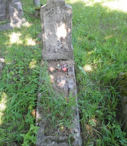 Nagrobek Michała Gosztowta, cmentarz Na Rossie w Wilnie, stan z 2013 r.